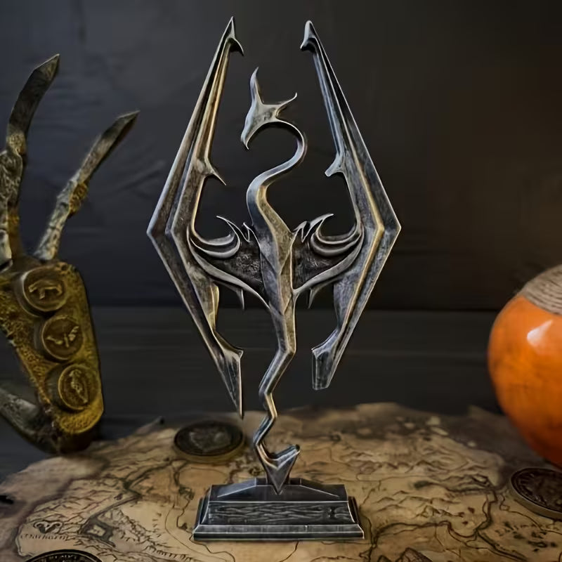 Logo Skyrim Dragon 17 Cm (Sans Boite)