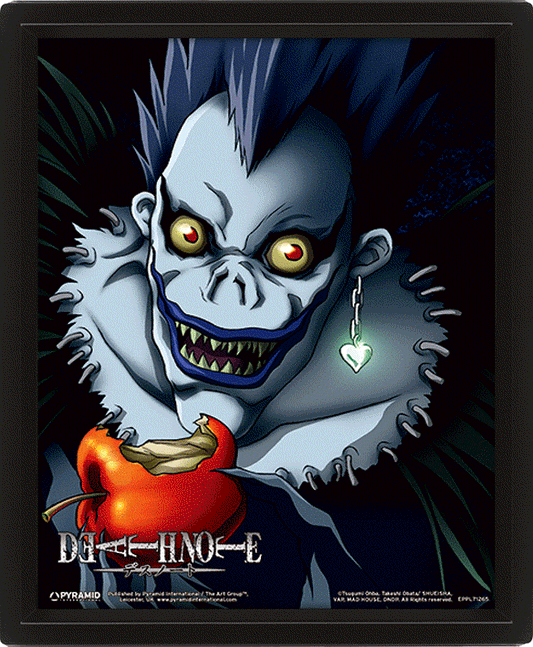 Cadre 3D Lenticulaire DEATH NOTE " LIGHT/RYUUK"