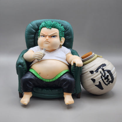 Figurine One Piece Zoro FAT Fauteuille | 18 cm