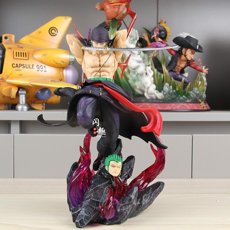 Figurine Roronoa Zoro (2 Heads) One Piece | 28cm
