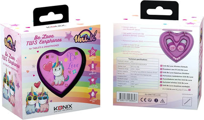 Konix Unik Écouteurs sans Fil Pink  for Smartphones et tablettes (ROSE)