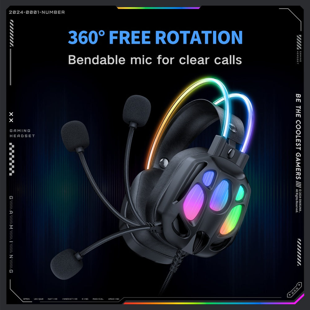 Casque Onikuma X89 RGB Wired Gaming Headset