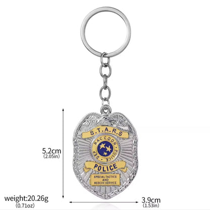 Porte Clé Badge Police S.T.A.R.S Resident Evil STARS
