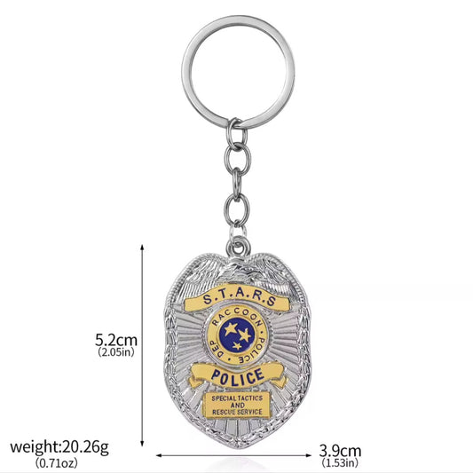 Porte Clé Badge Police S.T.A.R.S Resident Evil