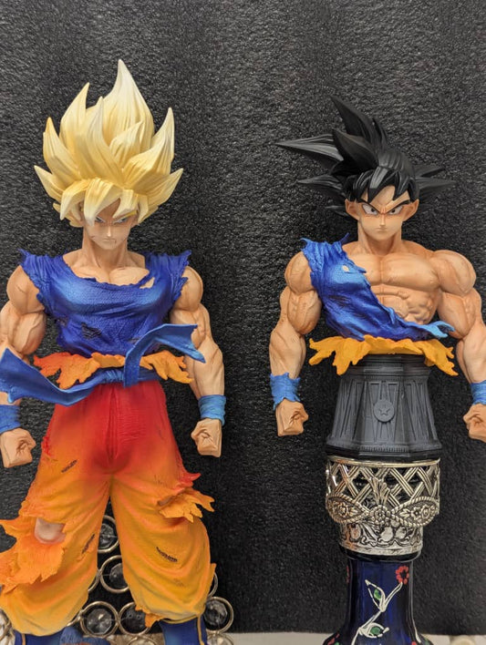 Figurine Goku SSJ + Buste  34 cm
