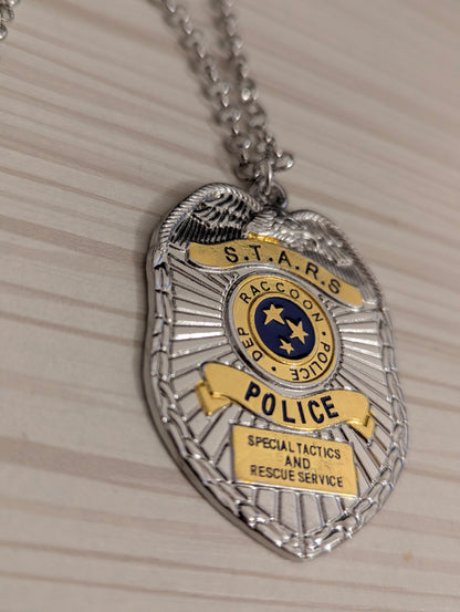 CHAINE Badge Police S.T.A.R.S Resident Evil  STARS