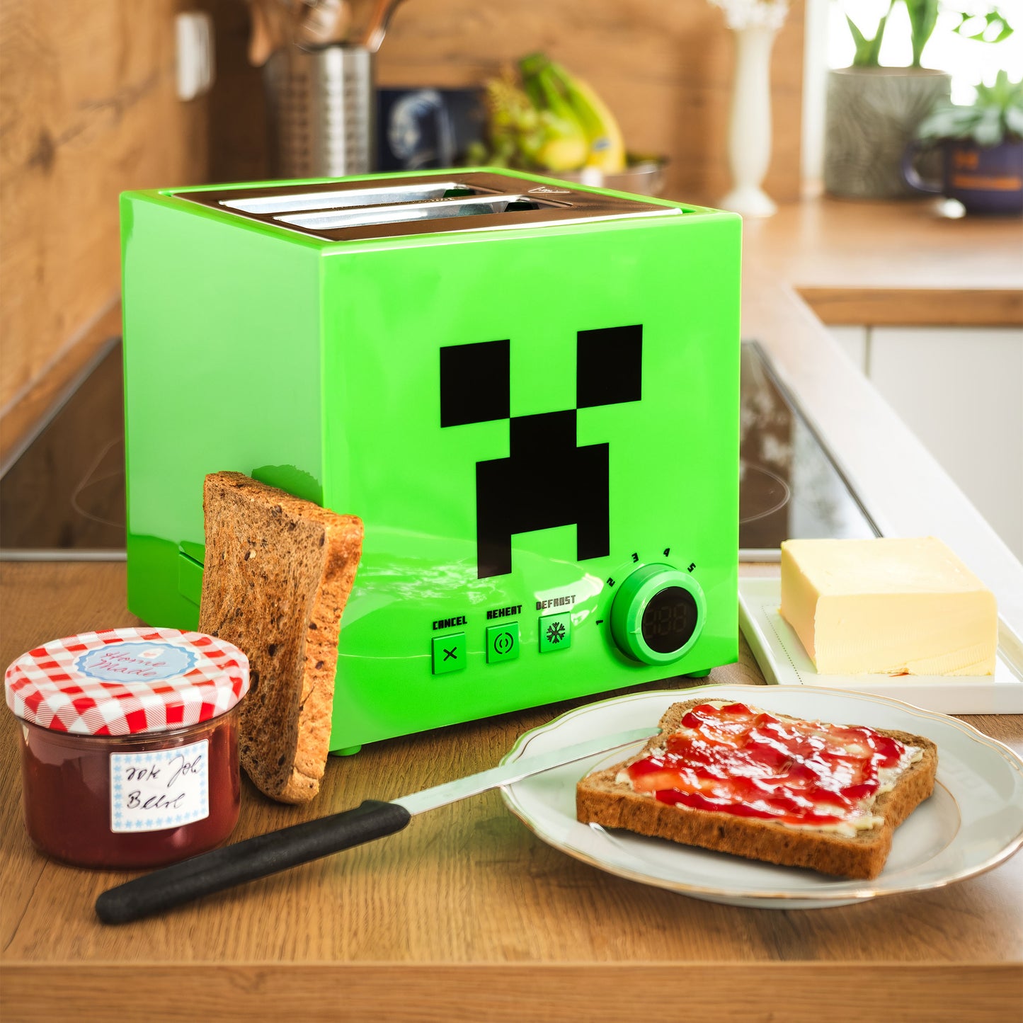 Minecraft Grille pain Toaster Creeper UKON!C
