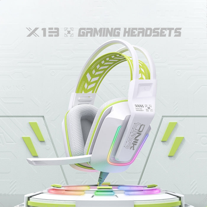 Casque Gaming Filaire Onikuma X13 -Blanc-