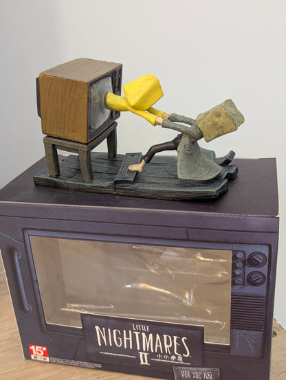 Little Nightmare II Diorama Tv Scene Mono & Six (17 cm)
