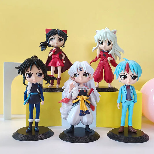 Figurine Lot 6 Pcs Inuyasha Copie Qposket 13.5 cm