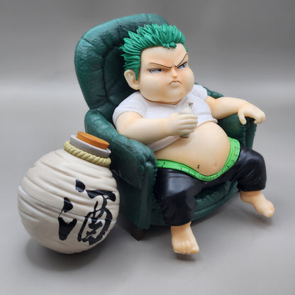 Figurine One Piece Zoro FAT Fauteuille | 18 cm