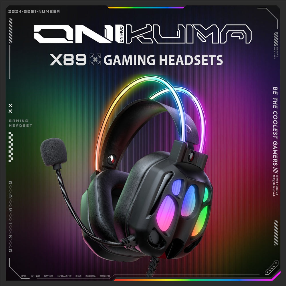 Casque Onikuma X89 RGB Wired Gaming Headset