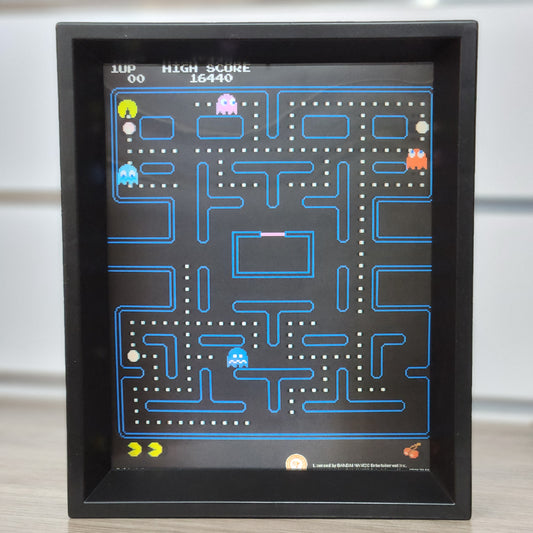 Cadre 3D Lenticulaire Pac Man 29x24 cm