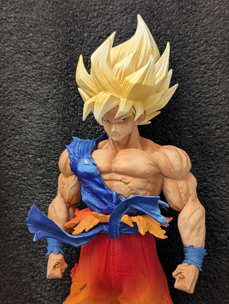 Figurine Goku SSJ + Buste  34 cm