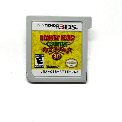 Cartouche Donkey Kong Country Returns 3D Nintendo 3DS (Sans Boite) Occasion ♻️