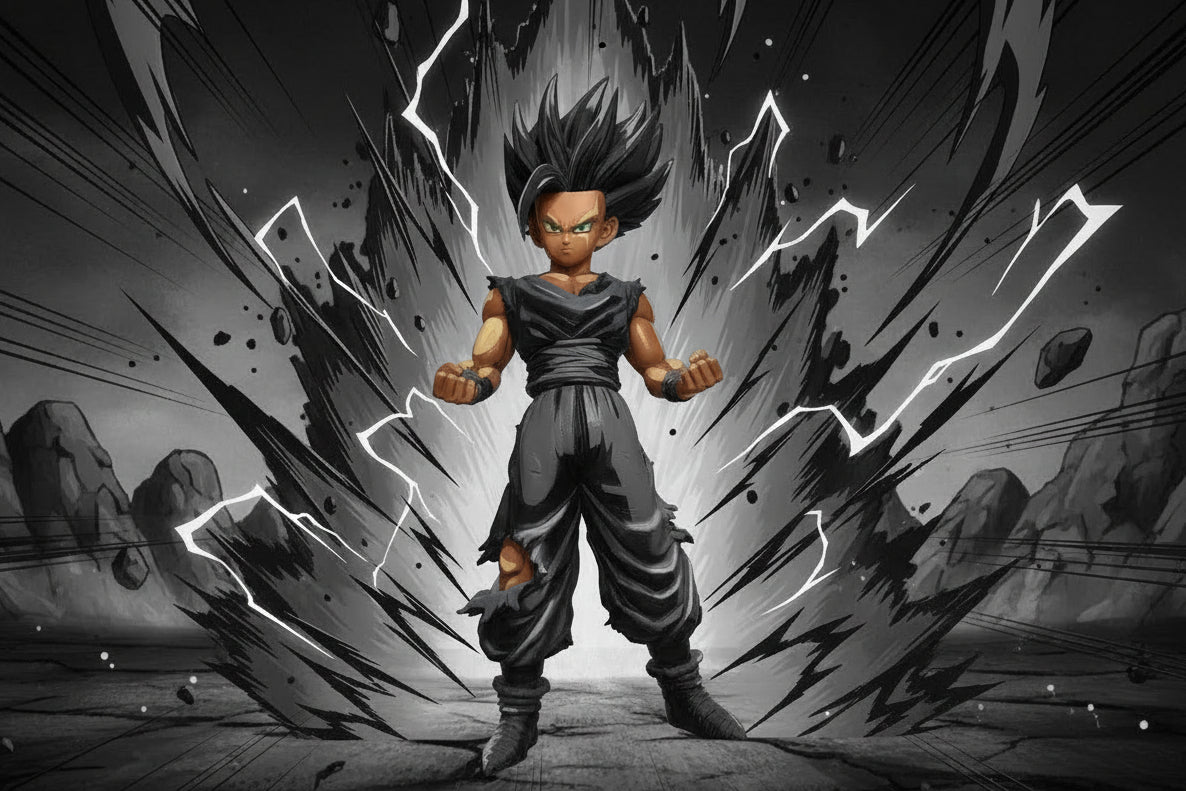 Figurine Dragon Ball Son Gohan | Black (Sans Boite) 23 cm