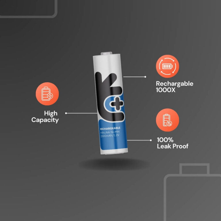 2x Piles rechargeable 2700mah Uniross