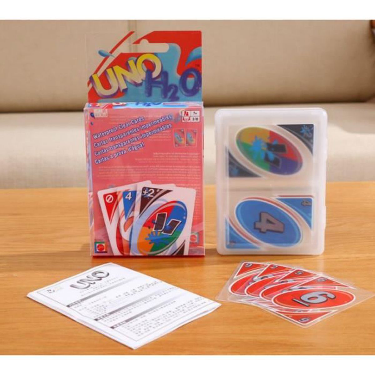 Jeu De Carte Uno Waterproof H₂O